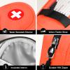 SITHON EpiPen Medical Carrying Case Insulated, Travel Medication Organizer Bag Emergency Medical Pouch Holds 2 EpiPens, Asthma Inhaler, Anti-Histamine, Auvi-Q, Allergy Medicine Essentials, Orange view 3