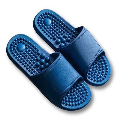 Acupressure Massage Slippers Therapeutic Reflexology Sandals for Foot Acupoint Massage Shiatsu Arch Support House Sandals, Boost Circulation Improves Health for Men Women(Size:8.5-9 Men,Color:Blue)