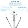 8 Pcs Ear Pick Earwax Removal Kit, Ear Cleaning Tool Set, Ear Curette Ear Wax Remover Tool with Storage Box and Cleaning Brush view 2
