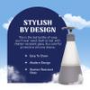 Cleancult Dish Soap Dispenser (15oz, 2 Pack) - Refillable Glass Soap Dispenser with Pump - Shatter Resistant Dish Soap Dispenser for Kitchen Sink - Non Slip Silicone Sleeve - Charcoal view 4