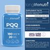 LongLifeNutri PQQ 20mg - 180 Vegetarian Capsules, Pyrroloquinoline Quinone, 6-Month Supply, Supplement for Daily Energy & Mental Performance, GMP Certified, Made in USA view 2