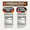 Barbeque Rubs Combo Pack of 2, Dry Rub Gift Set - Original BBQ, and Steak & Chop - Premium All Natural & Healthy Spice Blend - Flavor God Seasonings view 2