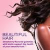 Nature's Bounty Optimal Solutions, Hair, Skin & Nails Gummies with Biotin 2500 mcg per serving, Health & Beauty, Strawberry Flavored - 180 Count view 3