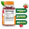 Lifeable Kids Biotin Gummies | 5,000mcg | Great Tasting Natural Flavor Biotin Supplement | Vegan Non GMO Hair Gummies | for Hair Skin and Nails | 90 Gummies view 2