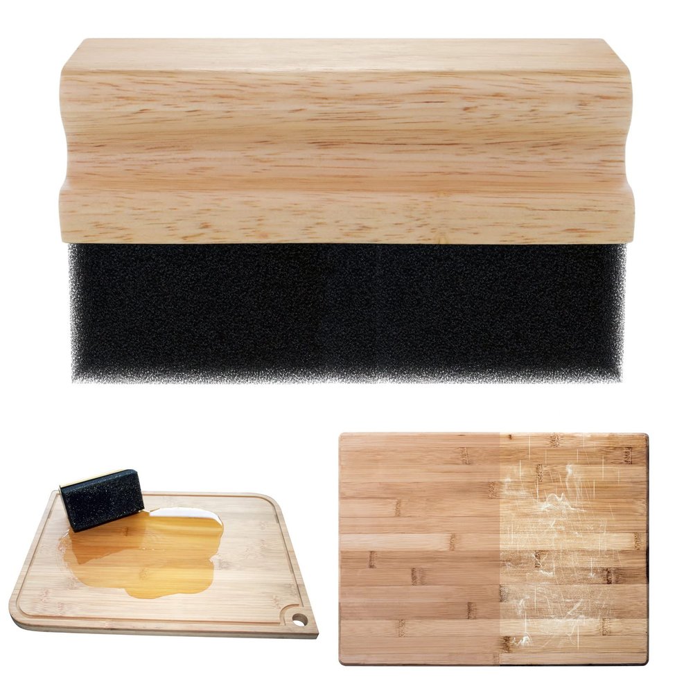 ANFU Mineral Oil Applicator, Cutting Boards Butcher Block Oil Wax Applicator, Wood Applicator for Applying Oil or Wax to Furniture & Countertops & Wood Surfaces