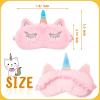 3 Pieces Sleep Mask for Kids, Girls Plush Sleeping Eye Cover Soft Eye Blindfold Cover Animal Shade for Kids(Pink,Bunny, Cat and Unicorn Style) view 2