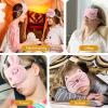 3 Pieces Sleep Mask for Kids, Girls Plush Sleeping Eye Cover Soft Eye Blindfold Cover Animal Shade for Kids(Pink,Bunny, Cat and Unicorn Style) view 4