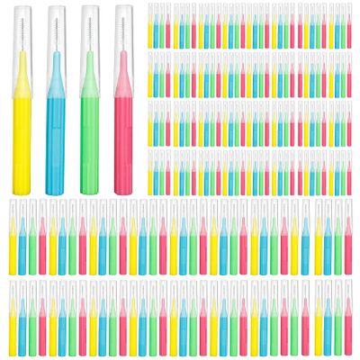 RAZOKO Interdental Brush, Toothpick Flossing Head,Easy Use Tooth Cleaning Tool (176 Count)(2mm/2.3mm/2.5mm/3mm)