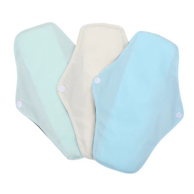 3pcs Washable Sanitary Pads Assorted Color Female Sanitary Napkins Durable Comfortable and Reusable Menstrual Pads for Easy Use and Care
