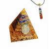 ZTBH Crystal Pyramid Multi-Layer Natural Crystal Agate Orgonite Pyramid 80 * 80mm Healing Crystals (Size : 80 * 80mm) view 1