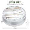 3 Pack Pill Box, Small Pill Case for Purse & Pocket, Cute Travel Medicine Organizer, Portable Medicine Container Holder to Hold Vitamins, Medication, Fish Oil & Supplement, White Marble view 2