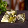 ZTBH Crystal Pyramid Natural Citrine Pyramid Orgone Energy Yellow Crystal Raw Pyramid Healing Crystals (Size : 5cm) view 3