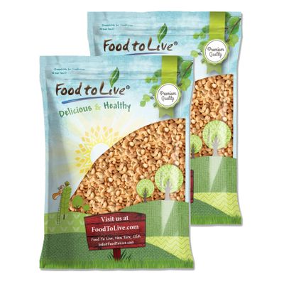 Food to Live Dry Roasted Whole Cashews, 14 Pounds Unsalted, Oven Roasted Nuts, No Oil Added, Kosher, Vegan, Bulk. Crunchy Texture. Good Source of Protein and Fats