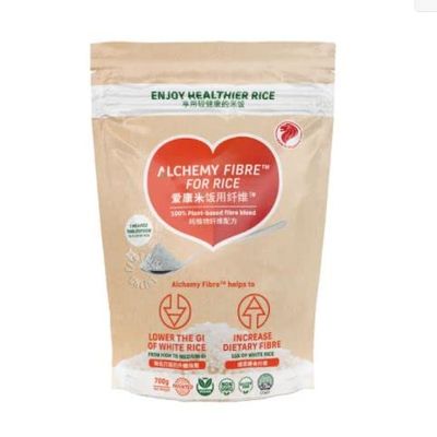 ALCHEMY Fibre for Rice 700G - Alchemy Fibre is a blend made of low glycemic index (GI), high fibre, high prebiotics plant-based fibres.