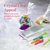 Prestee 200 Pack Clear Plastic Cellophane Bags Goodie Bags 4x9 with 4-Inch Twist Ties, Candy Bags, Cookie Bags, Favor Bags with Ties, Clear Gift Bags, Cellophane Bags (Pack of 200) view 2