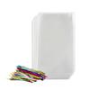 Prestee 200 Pack Clear Plastic Cellophane Bags Goodie Bags 6x8 with 4-Inch Twist Ties, Candy Bags, Cookie Bags, Favor Bags with Ties, Clear Gift Bags, Cellophane Bags (Pack of 200) view 1