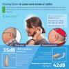 EarCentric EasyCharge Rechargeable Hearing Aids (Pair) for Seniors, Behind-The-Ear BTE Ear Aid PSAP digital Personal sound amplification products devices with Noise Cancellation (Beige) view 4