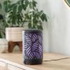 Airome Rotating 100 mL Ultrasonic Essential Oil Diffuser with LED Light | 360 Carousel Rotation, Black Metal Wild Palm view 2
