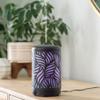 Airome Rotating 100 mL Ultrasonic Essential Oil Diffuser with LED Light | 360 Carousel Rotation, Black Metal Wild Palm view 4