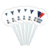 GRAPHICS & MORE Wonder Woman 80th Logo Cupcake Picks Toppers Decoration Set of 6 view 1