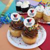 GRAPHICS & MORE Wonder Woman 80th Logo Cupcake Picks Toppers Decoration Set of 6 view 4