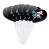 Wonder Woman 80th CMYK Heart Love Cupcake Picks Toppers Decoration Set of 6 view 1
