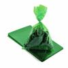 CC wonderland zone Green Cellophane Treat Bags - 50 Pack Gift Cello Plastic Bags with Ties,for Candy Cookie Goodie Party Favors,6x9 inch view 1