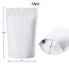 12 Ounce 50 Pieces White Kraft Coffee Bags with Ziplock - High Barrier Natural Kraft Paper Stand up Coffee Pouches with One Way Degassing Valve & Zipper (50, 12oz/0.75lb/340gram) view 4