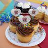 GRAPHICS & MORE Wonder Woman 80th Through The Ages Heart Love Cupcake Picks Toppers Decoration Set of 6 view 4