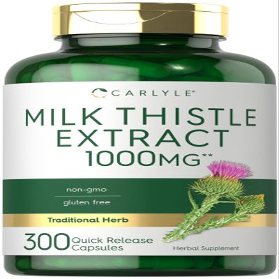 Carlyle Milk Thistle | 300 Capsules | Non-GMO, Gluten Free Extract