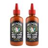 Melindas Ghost Pepper Wing Sauce - 12 Oz, 2 Pack - Gourmet Spicy Hot Sauce - Made with Fresh Ingredients, Ghost Peppers (Bhut Jolokia), Habanero Pepper, Carrot, Garlic, Lime - Vegan, Gluten Free view 1