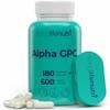 Alpha GPC Choline Supplement 600mg  180 Vegetarian Capsules, High Purity Nootropic for Daily Energy, 3-Month Supply, Acetylcholine Source for Cognitive & Mental Clarity, GMP Certified, Made in USA view 1