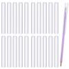 Pajean 20 Pieces Kids Chewable Clear Pencil Toppers for Sensory Pencil Toppers Silicone Chewy Sensory Oral Motor Chew Aid for Anxiety or Autism, ADHD, Integration Issue view 1