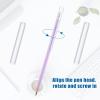 Pajean 20 Pieces Kids Chewable Clear Pencil Toppers for Sensory Pencil Toppers Silicone Chewy Sensory Oral Motor Chew Aid for Anxiety or Autism, ADHD, Integration Issue view 3