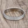 AOAMID Stretch Medical Alert Bracelets for Men Stainless Steel medical Bracelets for women with Free engraving-(allergy to penicillin-silver-7.75 in) view 4