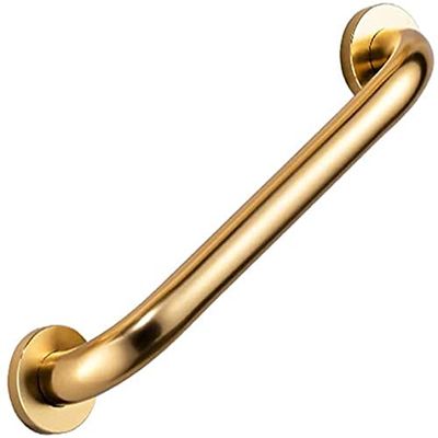 Shower Grab Bar Safety Support Rail Aluminum Grab Bar Bathroom Mobility,Disabled Grab Rail Bar/Home Assist Safety Support Handle for Bathtub Shower Cloakroom Wc (Color : Golden, Size : 500)