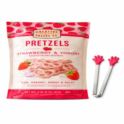 Creative Snacks Strawberry & Yogurt Pretzels 1 lb 8 oz. (680 g.)