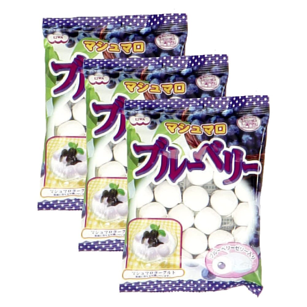Blueberry Marshmallow 1.9oz 3pcs Japanese marshmallow Ninjapo