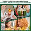 [200 Pack] Chunspak 7.75 Inch Giant Colorful Striped Paper Drinking Straws 0.31"/ 8mm Wide, for Smoothies, Milkshakes, Regular Drinks - Biodegradable view 4