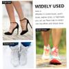 1pair Non- Protective Pads for Shoes -Skid Soles for High Heels and Boots Transparent and Thickness Reduces Noise and Prevents Slipping view 3
