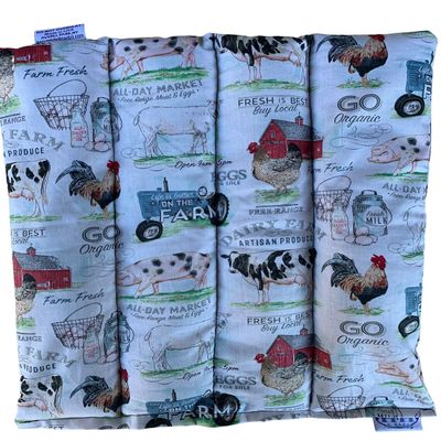 4 Chamber Lumbar Back, X Large, Hot Cold Pack, Herbal Pack, Heat Wrap, Organic, Flax Seed, Microwave Therapy, Farmers