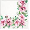 Keep Unique 20-ct 13x13 Flowers Paper Luncheon Decoupage Napkins, 3-Ply Servilletas Printed Pink Roses Cocktail Napkin for Art, Dinner and Party, Disposable Napkins Decor view 1
