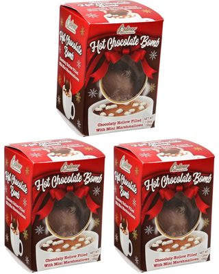 Shoppe Simply Hot Chocolate Bombs with Mini Marshmallows Perfect for Cold Days and Nights Throughout This Holiday Season, 1.25 Ounce (Pack of 3)
