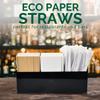 [1000 Count] Disposable Paper Drinking Straws, Brown Kraft, 7.75" x0.24" - Eco-friendly view 4