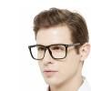 MARE AZZURO Extra Large Square Reading Glasses Men Oversized Readers Big Face 1.0 1.25 1.5 1.75 2.0 2.25 2.5 2.75 3.0 3.5 4.0 5.0 6.0 (Black, 5.00) view 1