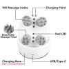 mxm2mxm Electric Head Massager Waterproof,with 4 Detachable Massage Heads,Wireless Portable Red Light Care Handheld Massager,4 Massage Modes Stress Relax for Scalp,Suitable The Whole Body and Pets view 4