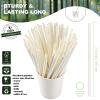 [1000 Counts] White Paper Straws Wrapped Individually for Drinking - 7.75" x0.24" - Restaurant Pack view 3