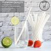 [1000 Counts] White Paper Straws Wrapped Individually for Drinking - 7.75" x0.24" - Restaurant Pack view 4