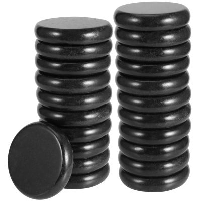 JAPCHET 22 PCS 3.15 Inch Large Basalt Massage Stones Basalt Hot Rocks Massage Stones for Professional or Home Spa, Relaxing, Massage Therapy