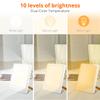 EasyHome Light Therapy Sun Lamp 10000 Lux LED Energy with 10 Adjustable Brightness Dual Color Temperature Adjustment White Warm Light 4 Timer and Memory Function view 2